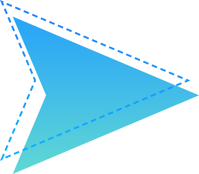 Blue Gradient Arrow